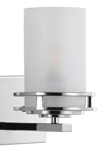 Fairfax Metal/Frosted Glass Contemporary Glam LED Vanity Light - JONATHAN Y